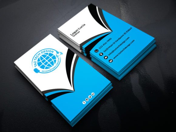 Business Card Design Vector Image