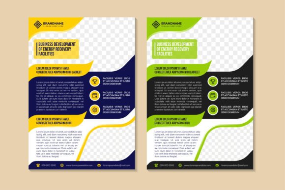 Business Development Vertical Flyer: Graphics and Print Templates