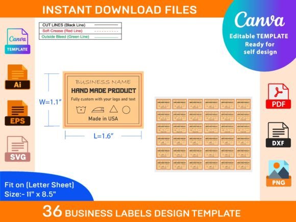 Business Labels, Sticker, Tag