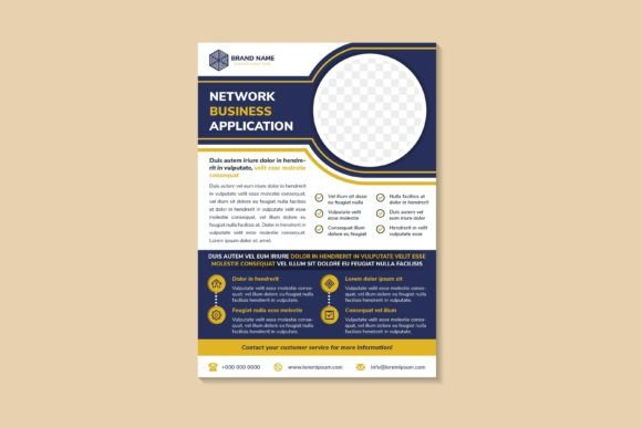 Business Network Application Flyer
