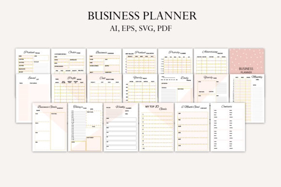 Business Planner: Graphics & Print Templates
