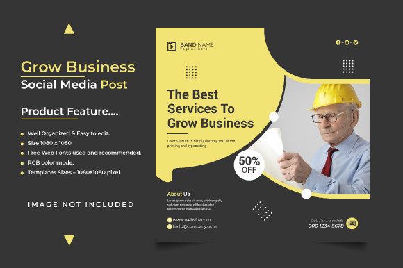 Business Social Media Post Design Ads Graphics