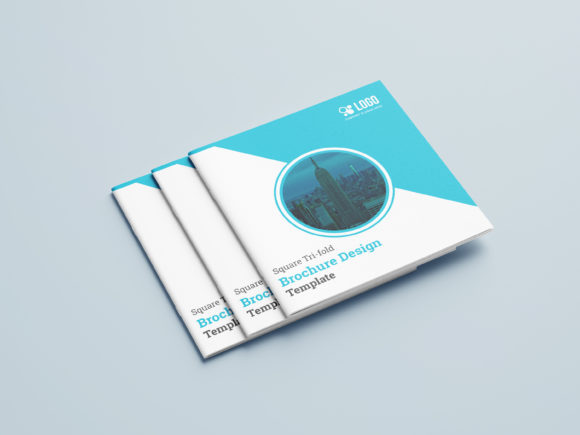 Business Square Tri Fold Brochure: Graphics & Print Templates