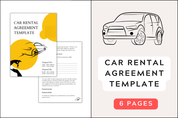 Commercial Vehicle Rental Agreement Graphics & Print Templates