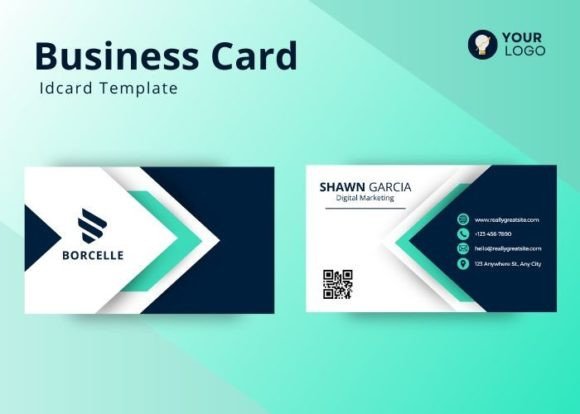 Corporate Business Card Template 2: Graphics and Print Templates