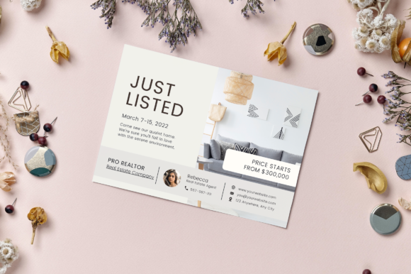 Editable Realtor Business Postcard
