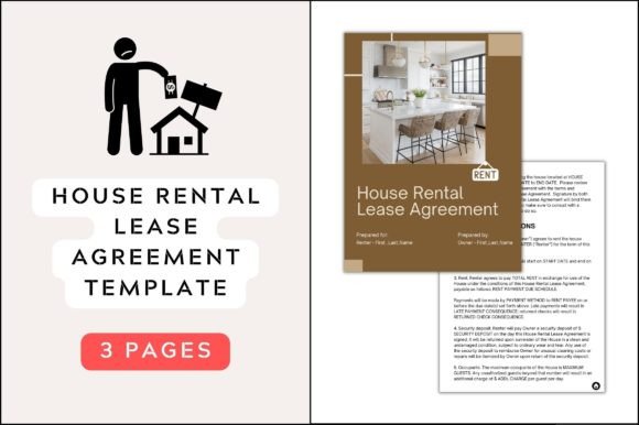 House Rental Lease Agreement Graphics & Print Templates