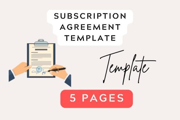 Monthly Subscription Contract Template: Graphics & Print Templates