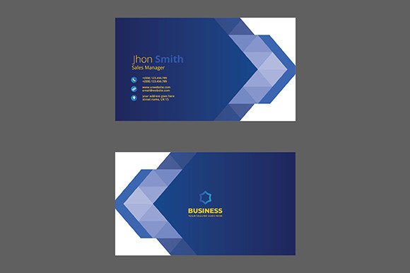 Personal Branding Identity Business Card: Graphics & Print Templates