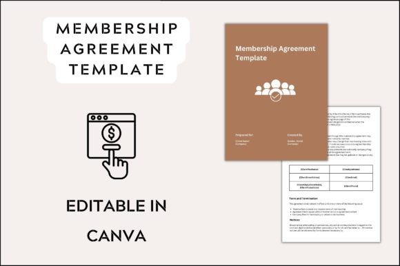 Premium Membership Agreement Template: Graphics & Print Templates