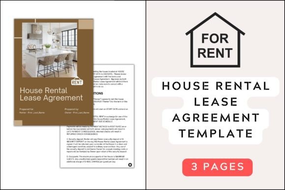 Printable House Rental Lease Agreement Graphics