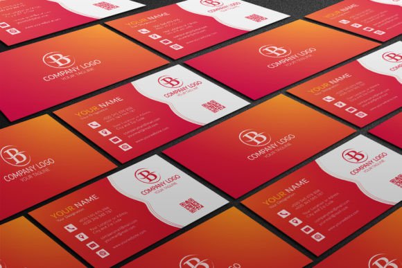 Professional Colorful Business Card Graphics and Print Templates