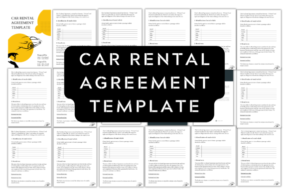 Simple Vehicle Lease Agreement: Graphics & Print Templates