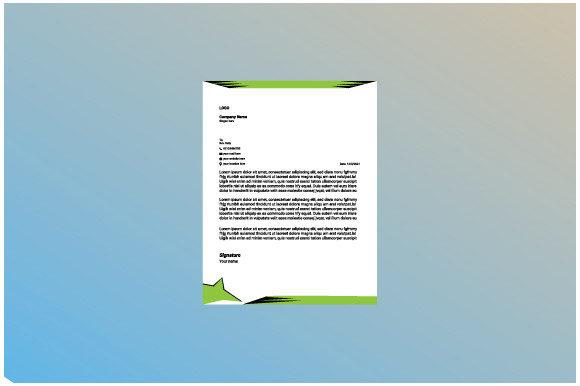 Special Business Letterhead Template: Graphics and Print Templates